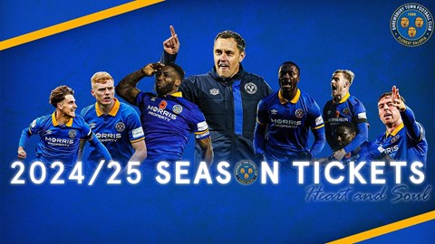 Season tickets still on sale - secure your seat for our 2024/25 League One campaign!