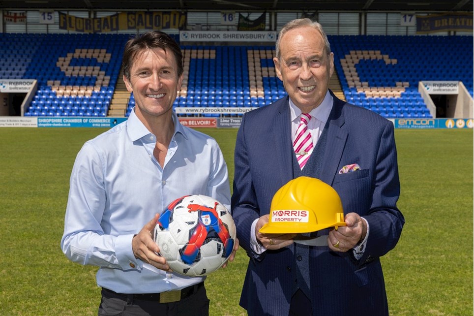 Morris Property to become Shrewsbury Town's new front-of-shirt sponsor!