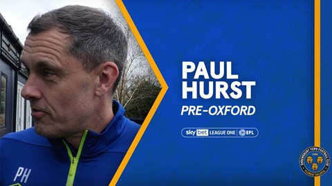 Paul Hurst pre Oxford United