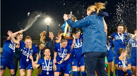 Shrewsbury Town Women win Tom Farmer Cup for the second year in a row!